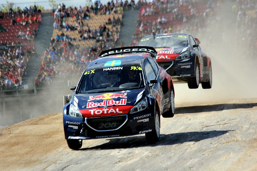 Rallycross en Barcelona - Timmy Hansen y Davy Jeanney (Peugeot)
